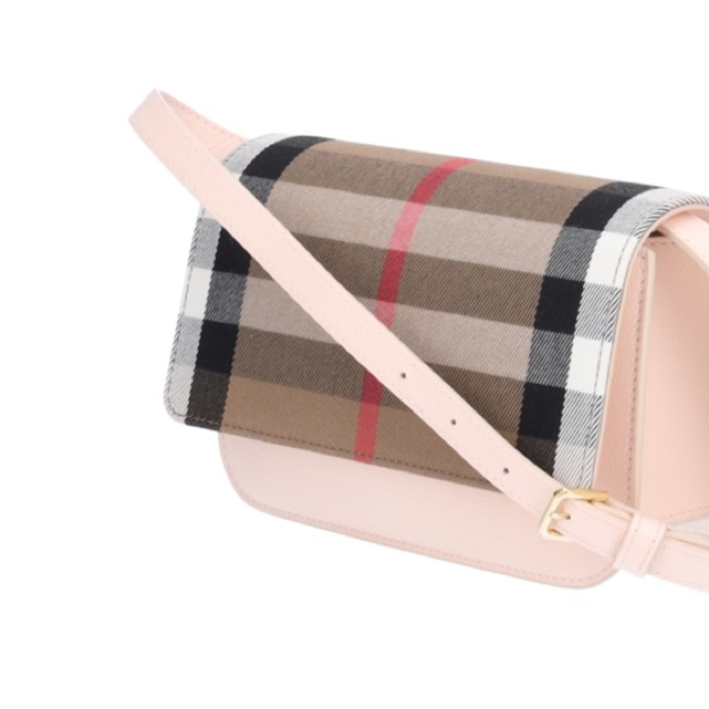 Burberry Tan and Pink Crossbody Bag
